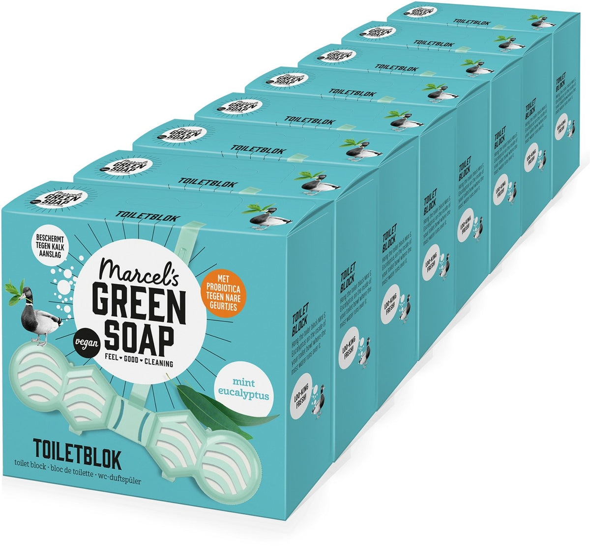 Marcel's green soap toiletblok - citroen gember - 8 x 35 gram