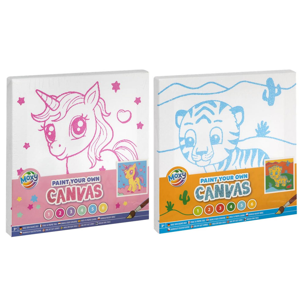 Moxy verf je eigen canvas 19,5x19,5cm