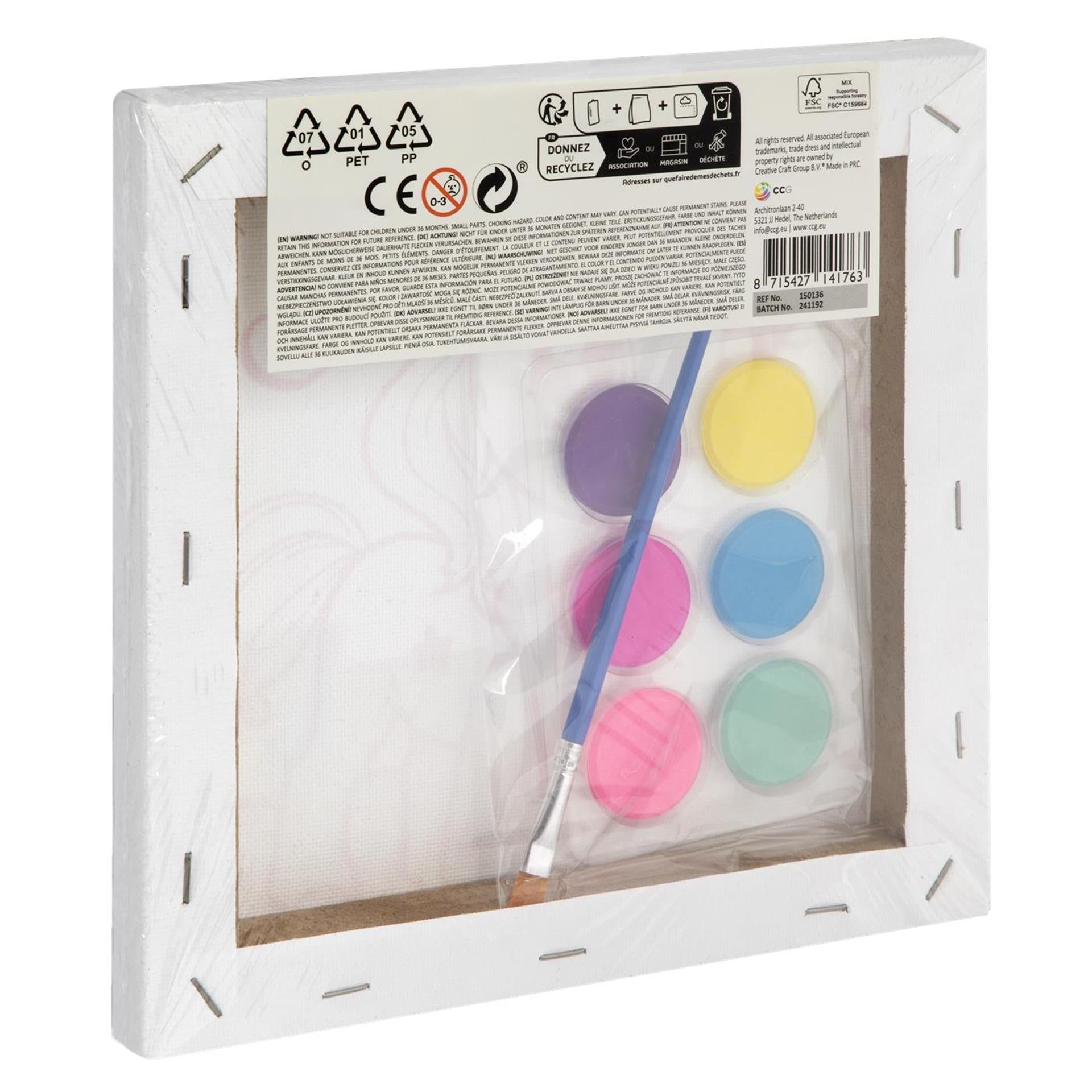 Moxy verf je eigen canvas 19,5x19,5cm