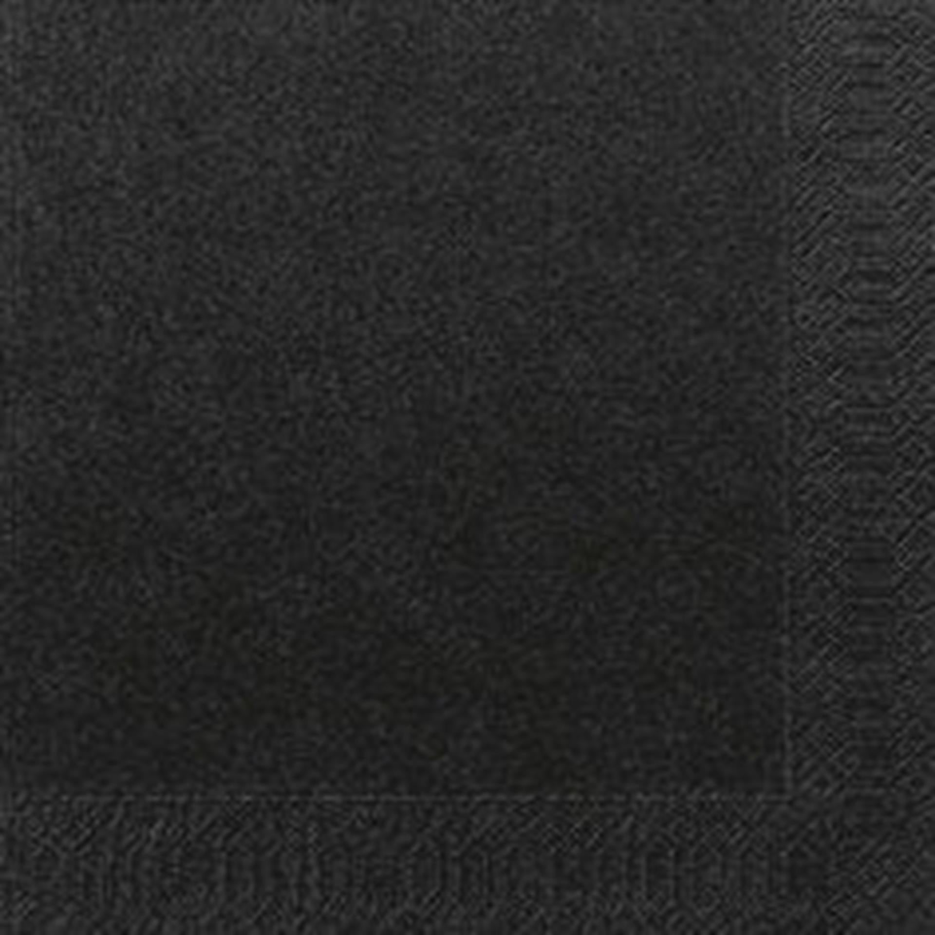 Duni servetten zwart 33x33cm bio