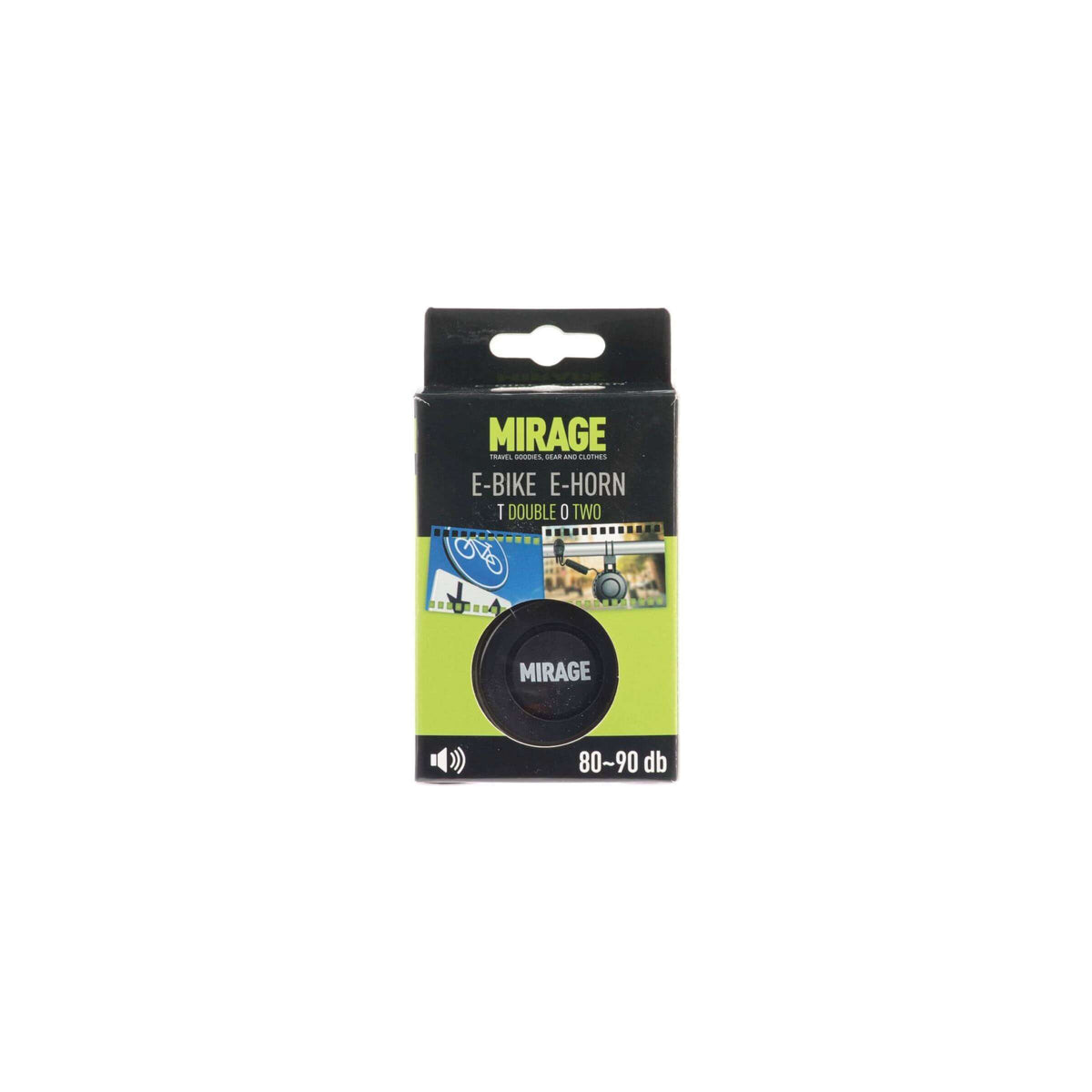 Sonnette de vélo électrique Mirage T-002 - Rechargeable par USB - 80 ~ 90dB