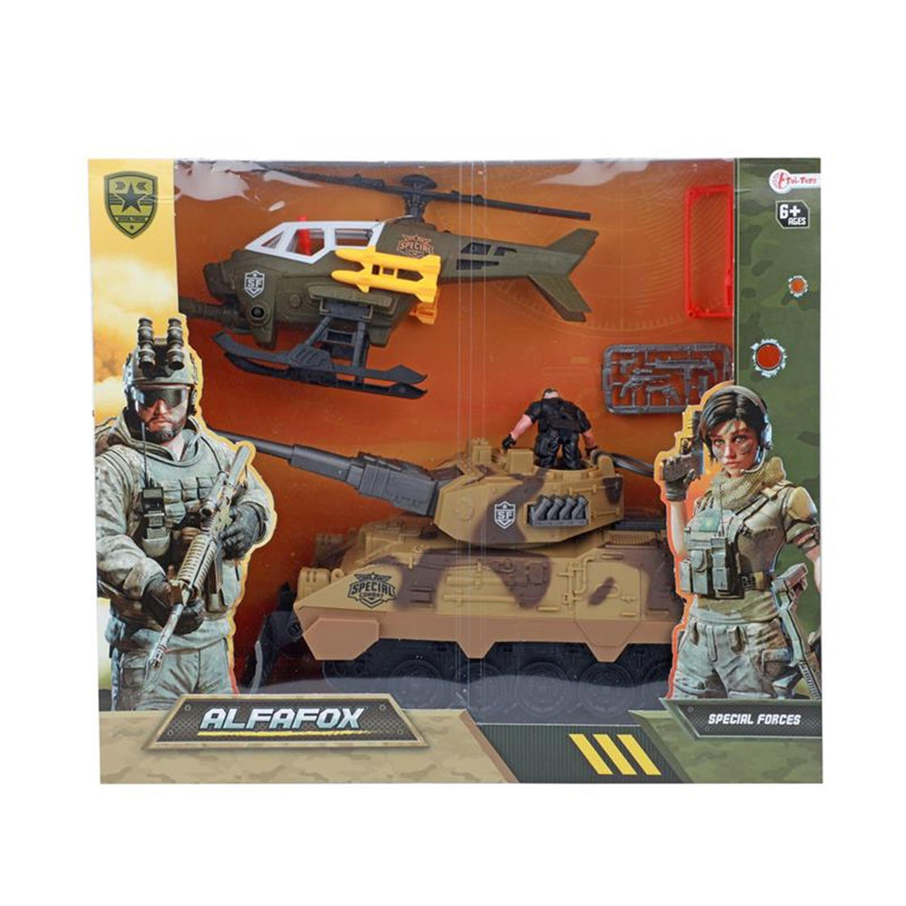 Toi-toys toi toys alfafox speelset militair met accessoires