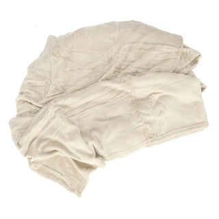 Plaid rij 150x200cm beige polyester 100% recyclebaar