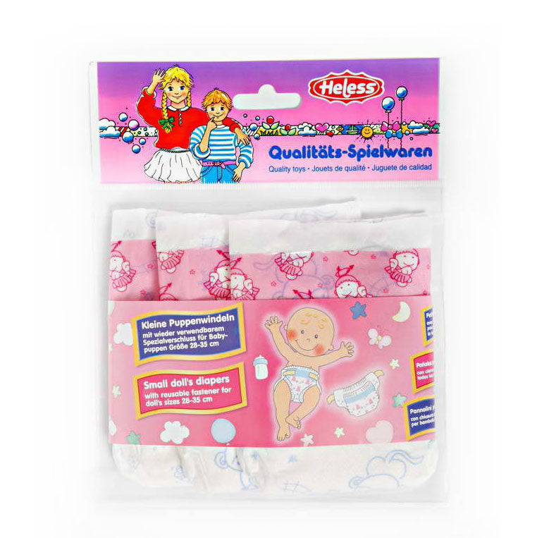 Poppenluiers Roze - 3e, 28-35 cm