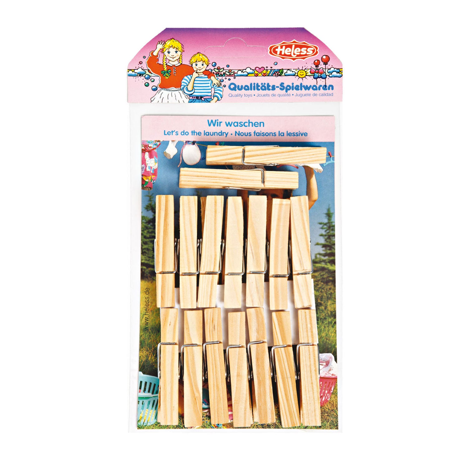 Heless poppen wasknijpers
