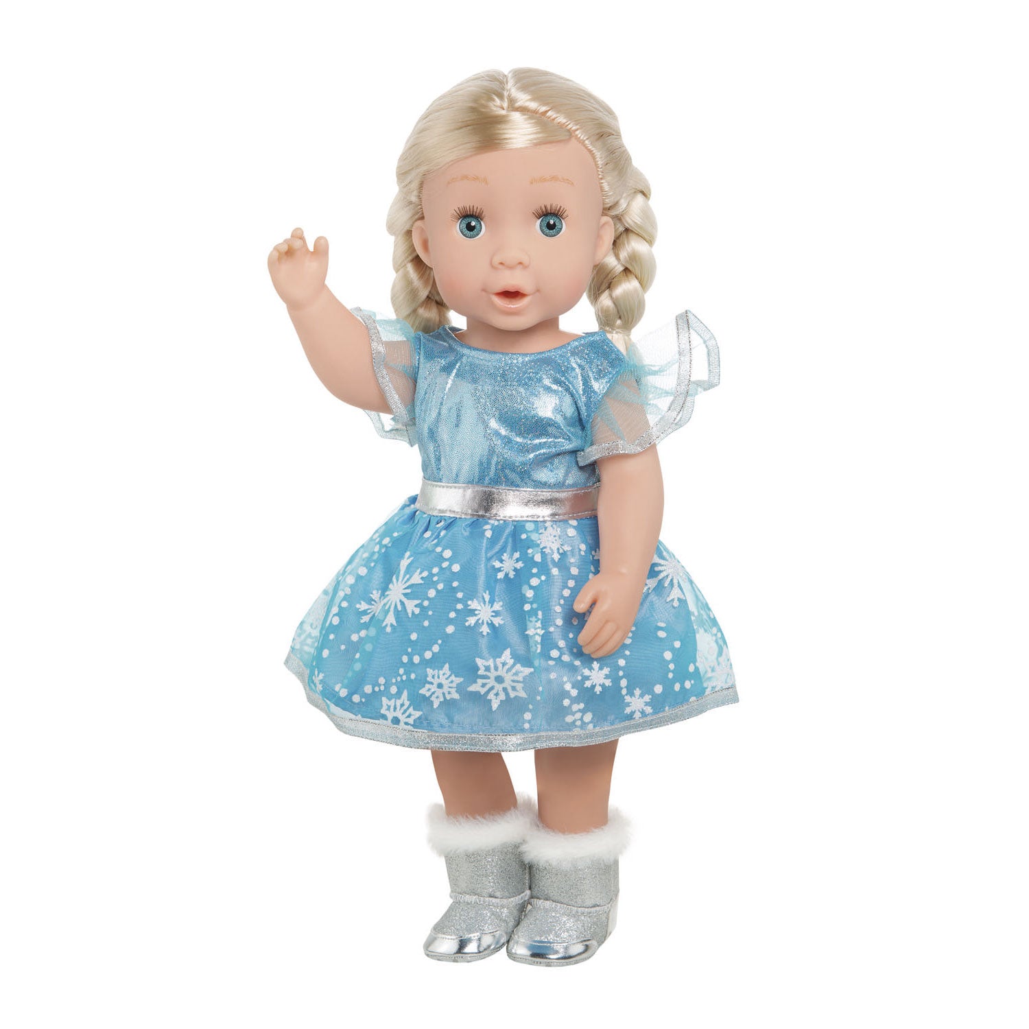 Heless poppenjurk ijsprinses met cape, 35-45 cm