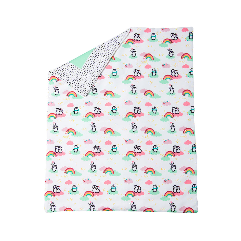 Heless poppendeken pinguin met kussen