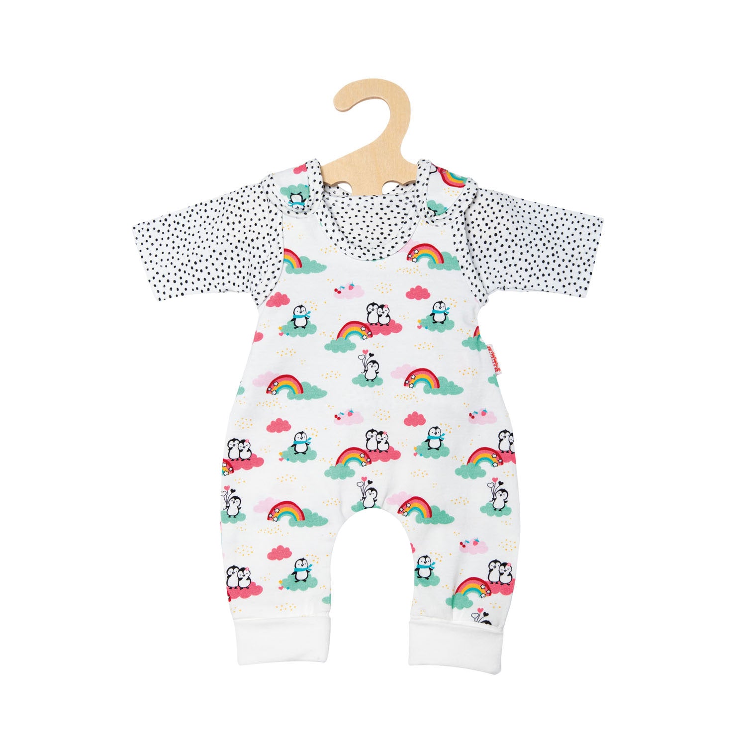 Heless poppen romper pinguin met t-shirt, 28-35 cm