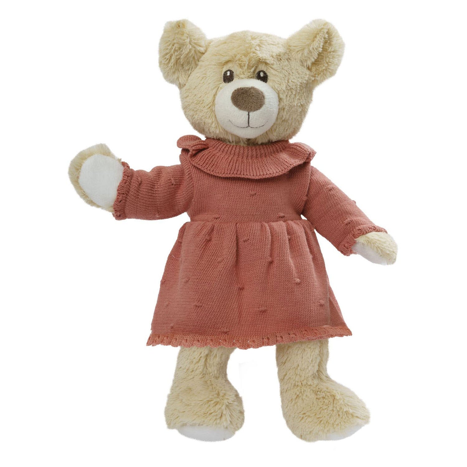 Heless poppen breijurk perzik, 35-45 cm