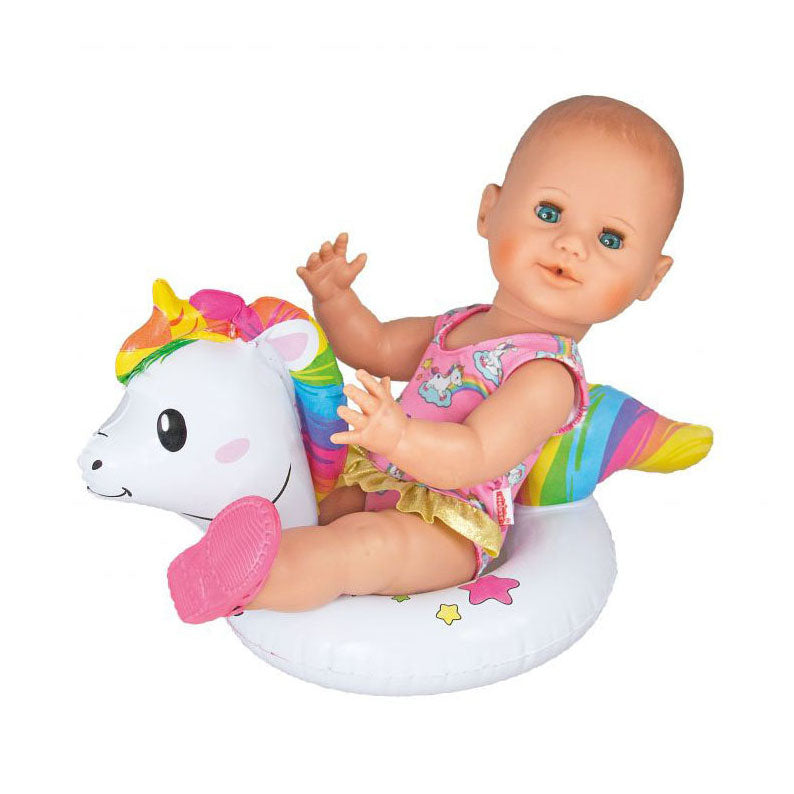 Heless poppenzwemband eenhoorn meisjes 28-35 cm wit