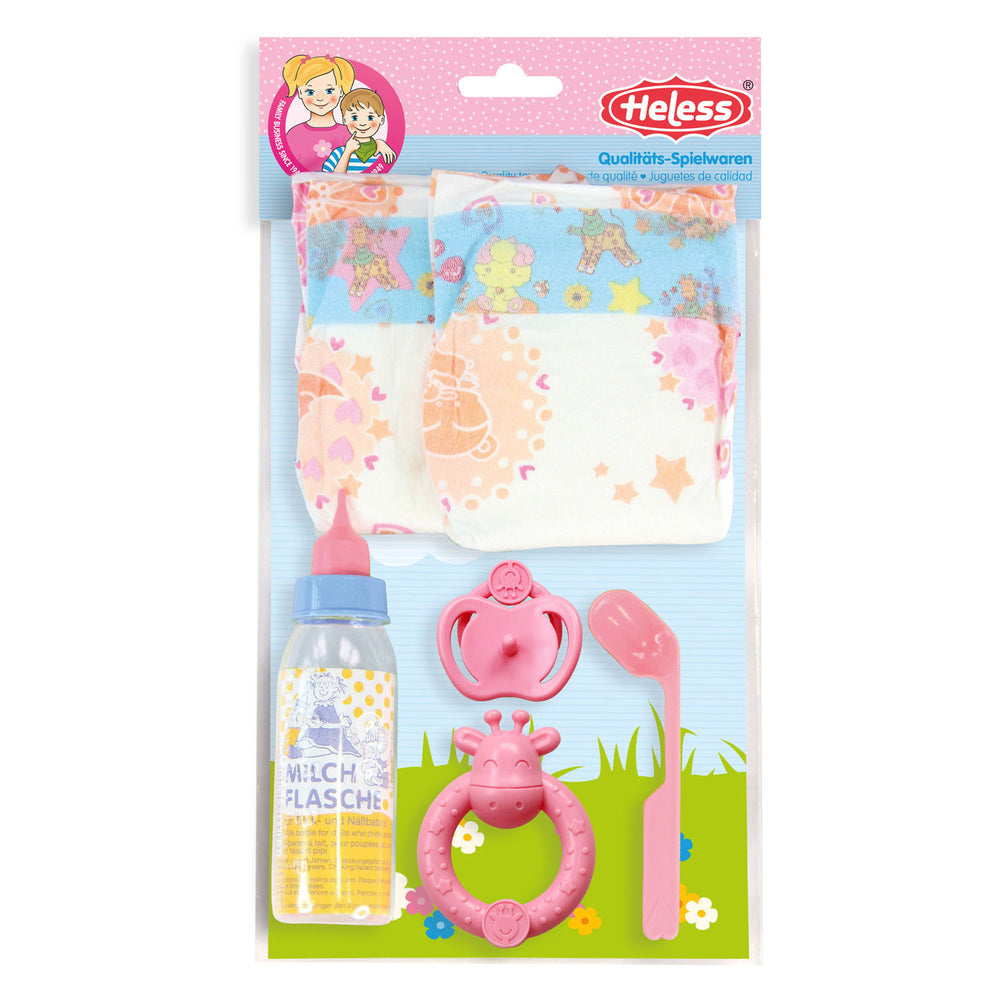 Heless poppenverzorging accessoireset, 6dlg.