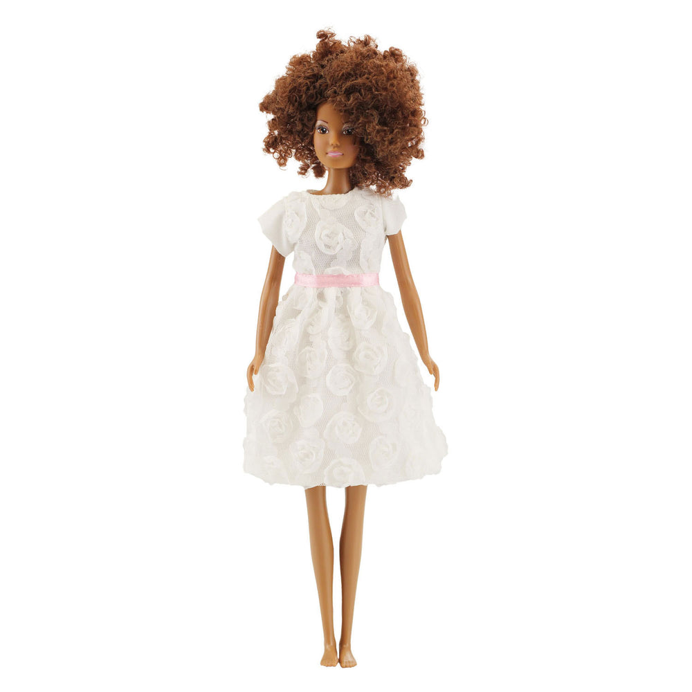 Heless witte jurk voor modepoppen - 29cm