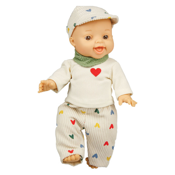 Heless jongens babypop met corduroy outfit - 34cm
