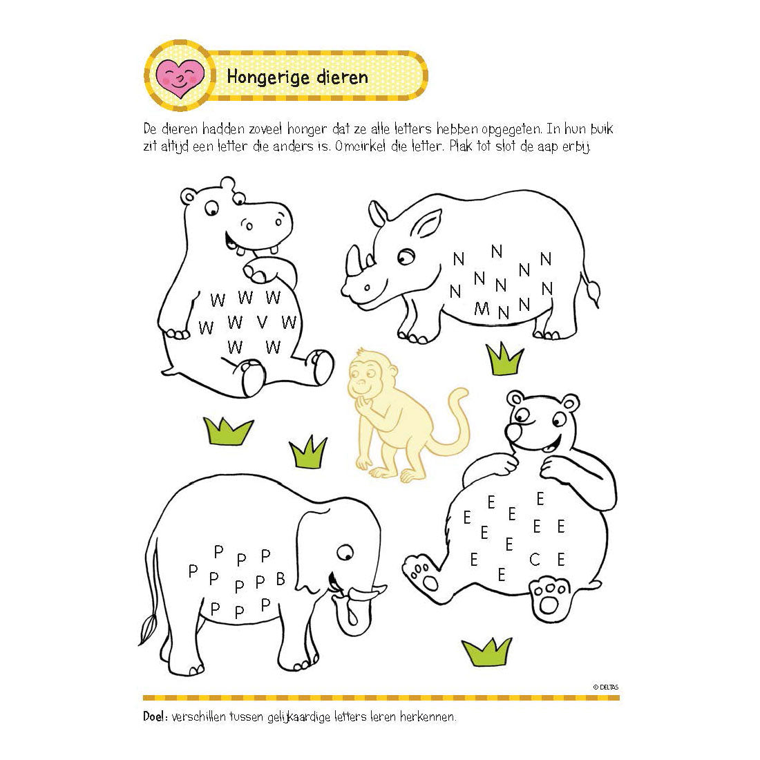 Deltas oefenboek met stickers - eerste leesspelletjes (5-6 jaar)