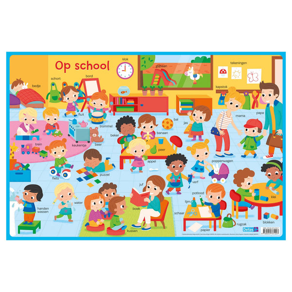 Deltas educatieve onderleggers preschool - op school
