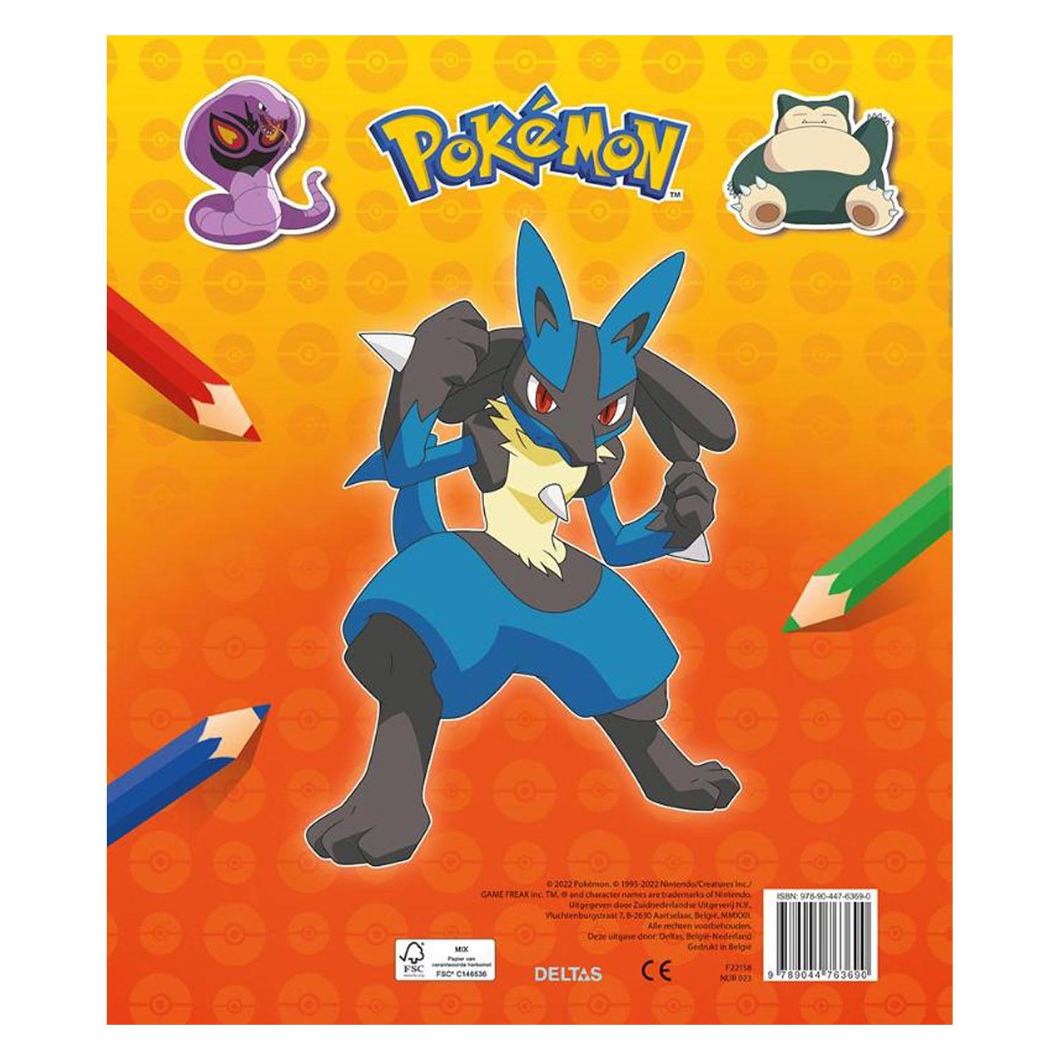 Deltas pokemon sticker parade kleur- en stickerboek