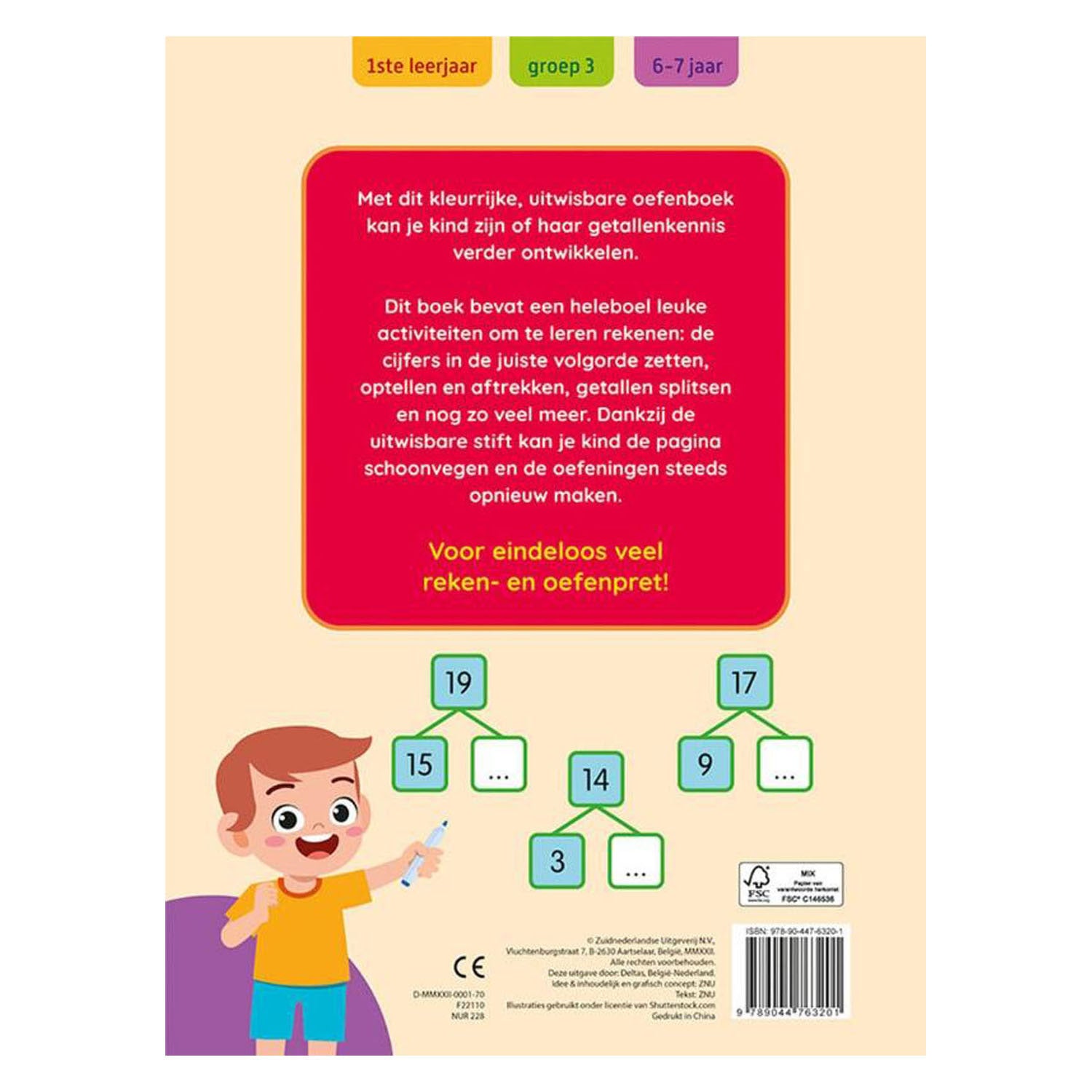 Deltas oefenpret met uitwasbare stift - ik leer rekenen