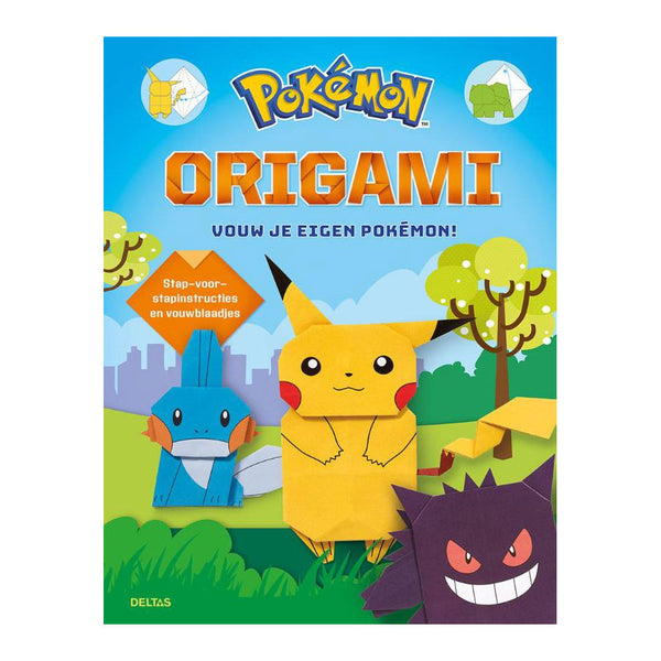 Deltas pokemon origami vouwen knutselboek