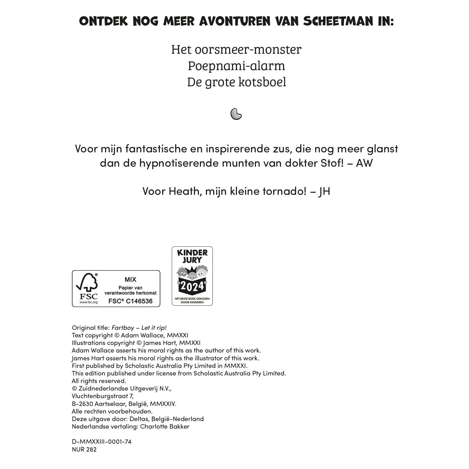 Deltas scheetman verloor het op! superscheetnado kinderboek
