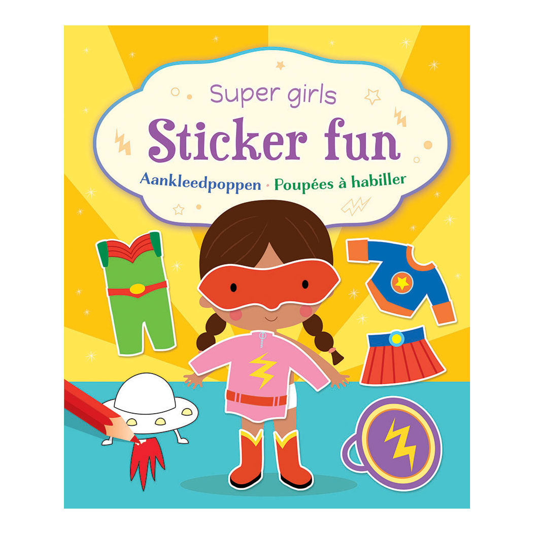Deltas super meiden stickerplezier - aankleedpoppen stickerboek