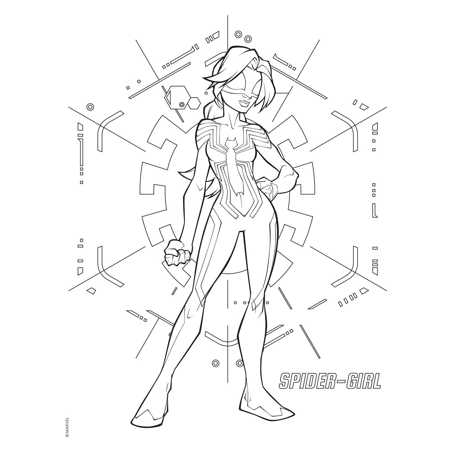 Deltas wonder spider-man kleur kleurblok