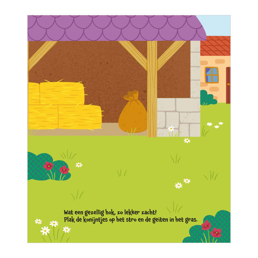 Deltas mijn eerste stickerboek kleine handjes - op de boerderij