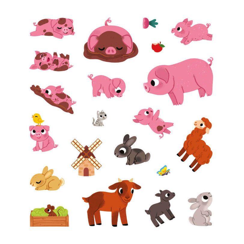 Deltas mijn eerste stickerboek kleine handjes - op de boerderij