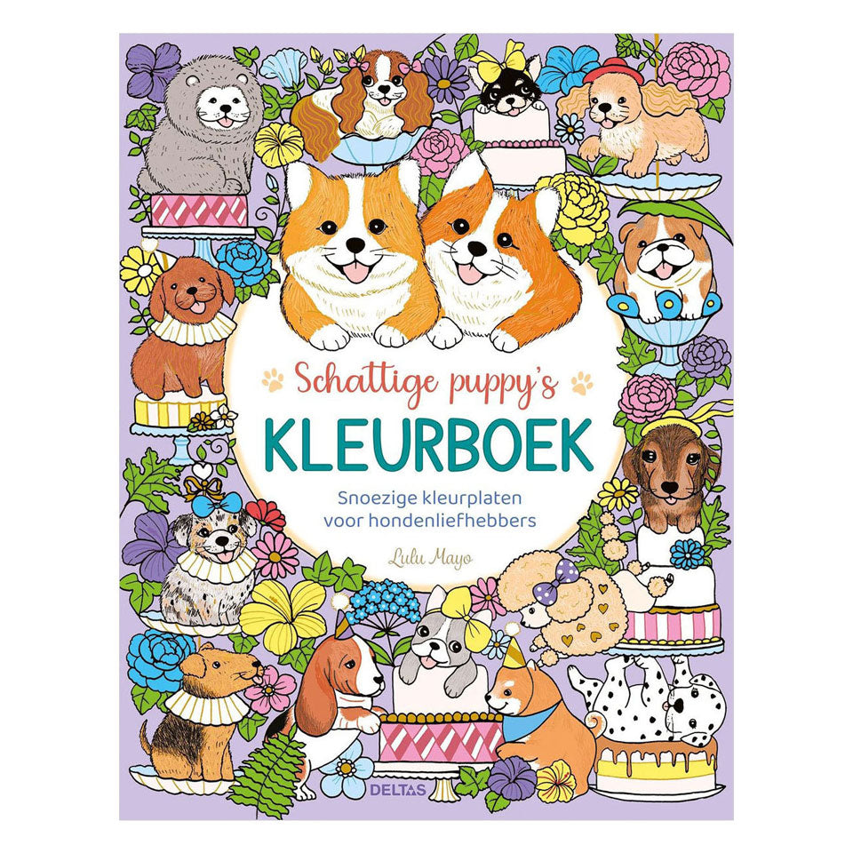 Deltas schattige puppy's kleurboek