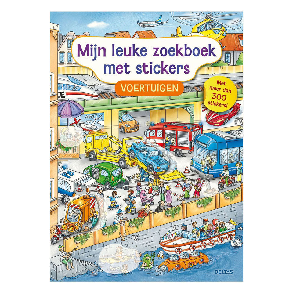 Deltas mijn leuke zoekboek met stickers - voertuigen