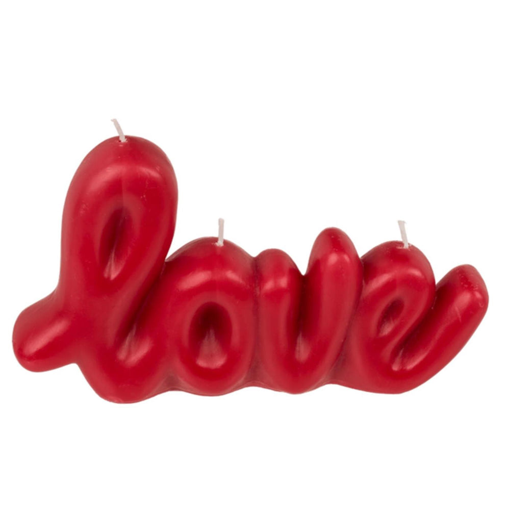Ootb kaars love rood 20x3,8x11,8cm