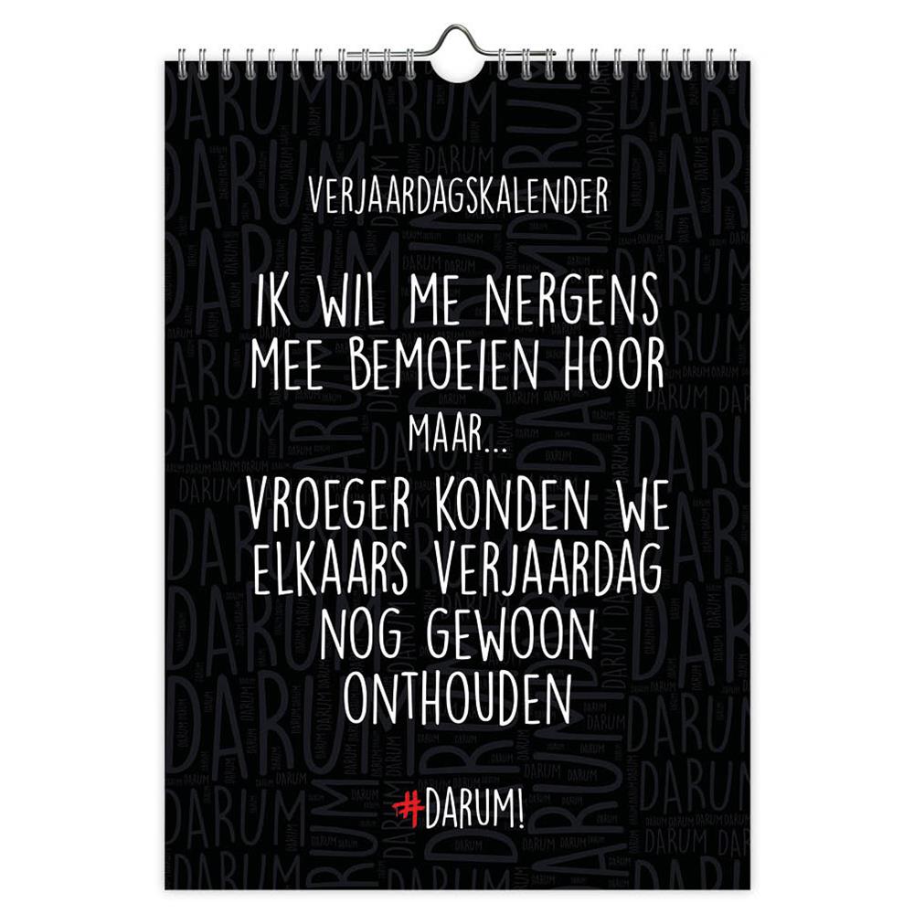 Comello verjaardagskalender darum a4 formaat