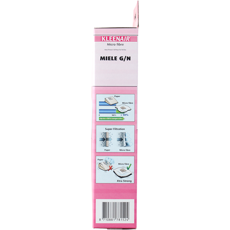 Kleenair 1068547 - sms.stofz.miele mi-8 4 stuks | 5 stuks