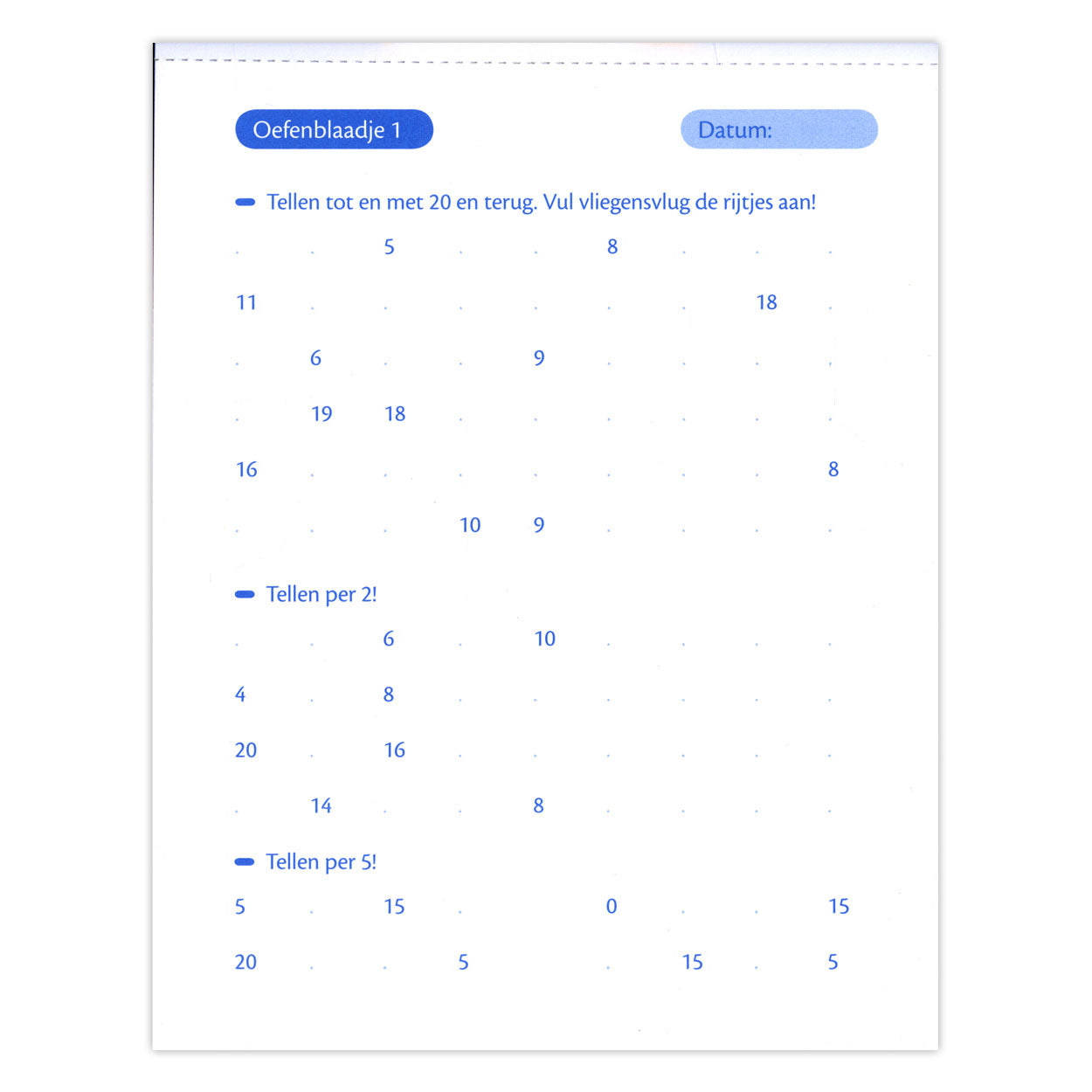 Deltas oefenblaadjes rekenen (6-7 j.) derde trimester