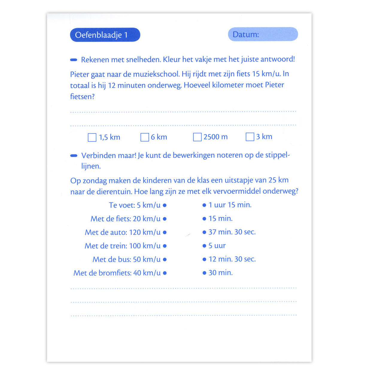 Deltas oefenblaadjes vragen (10-11j)