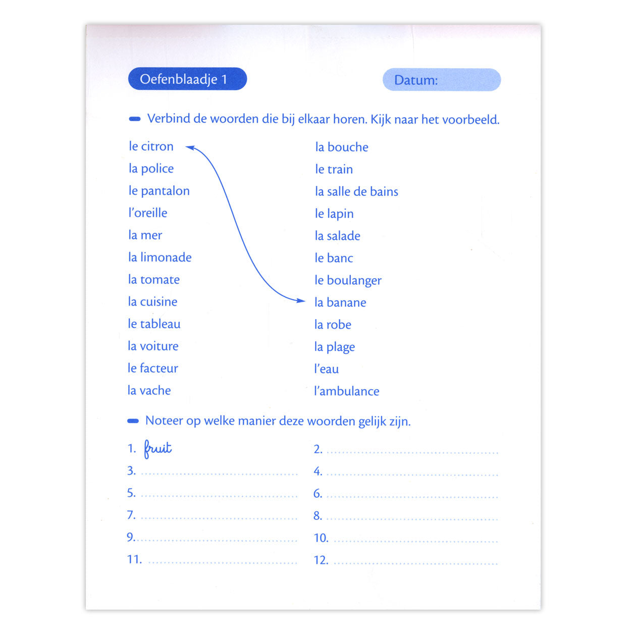 Deltas oefenblaadjes frans (10-11j)