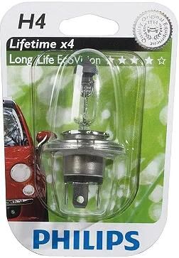 Philips hauptlampe h4 light bulb longlife 1 blister