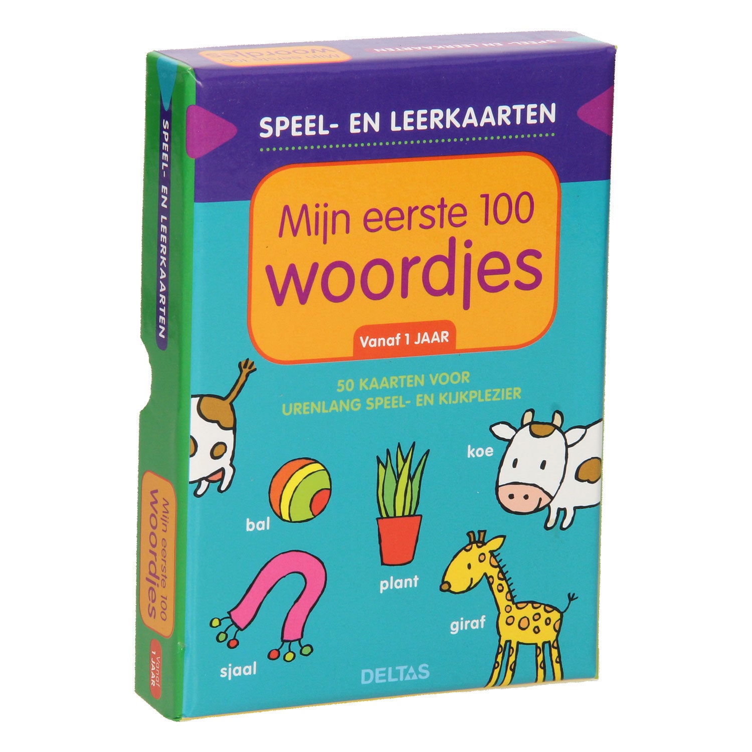 Deltas speel- en leerkaarten - mijn eerste 100 woordjes