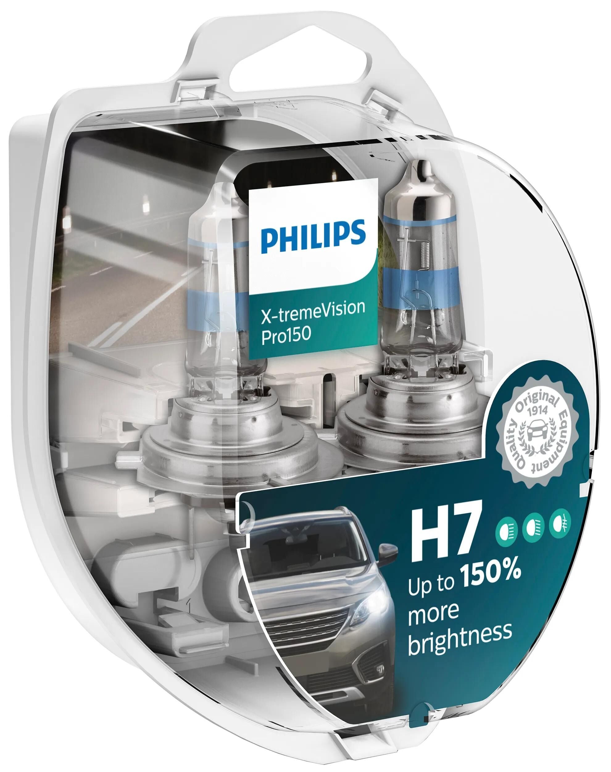 Philips hauptlampe x-tremevision pro 150 lamp h7 12v kit xtreme vis.pro150