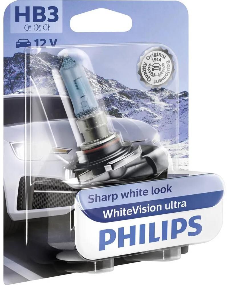 Philips hauptlampe whitevision ultra main bulbs hb3 p20d 12v whitevision ultra
