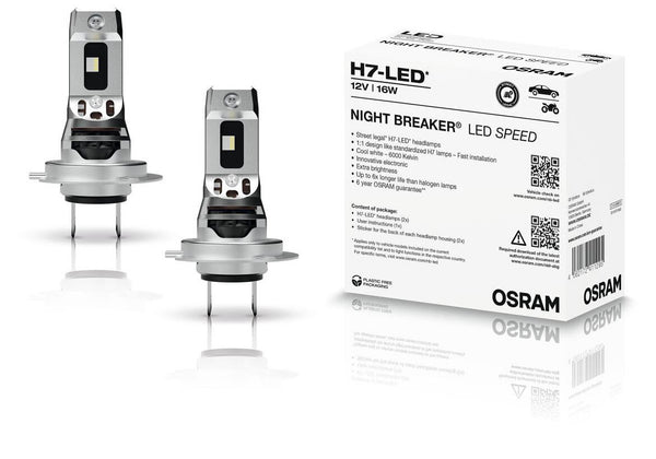 Osram hoofdlamp night breaker led speed van lamp h7 led speed 12v16w night breaker