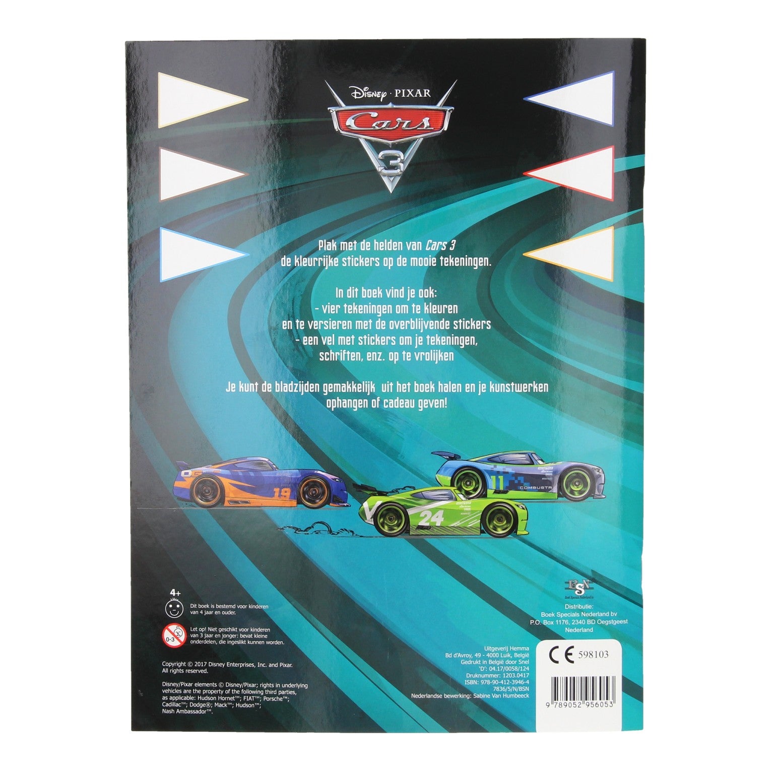 Cars 3 Sticker- en Kleurboek