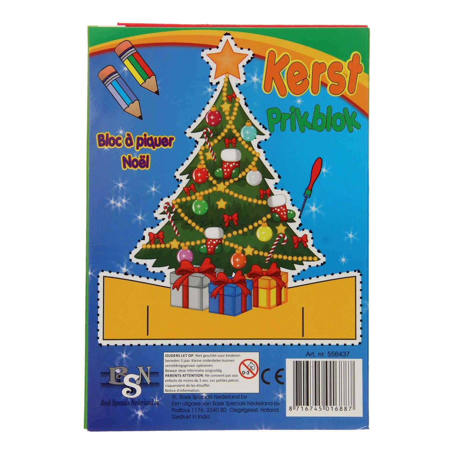 Boek specials nederland bv kerst kleur - en prikblok