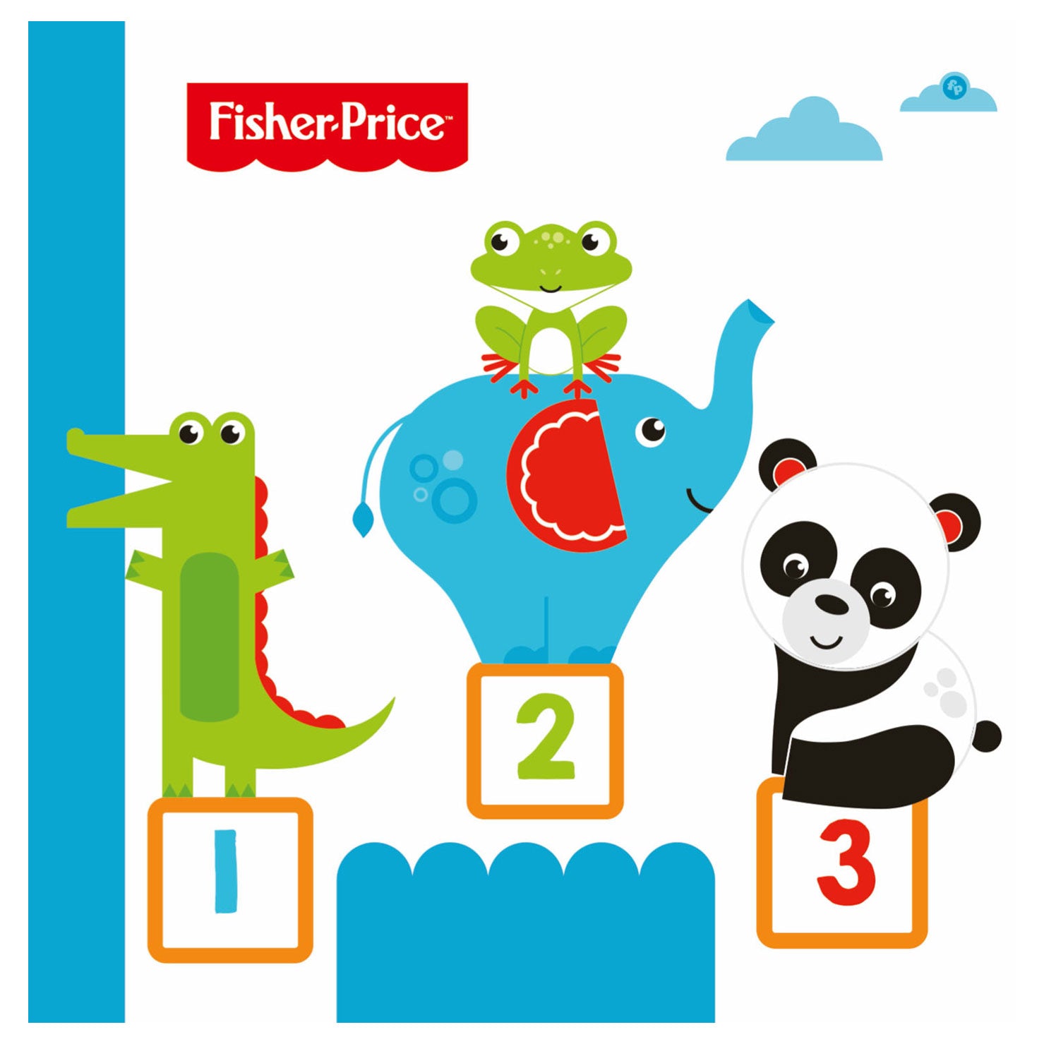 Fisher Price kartonnen boekje