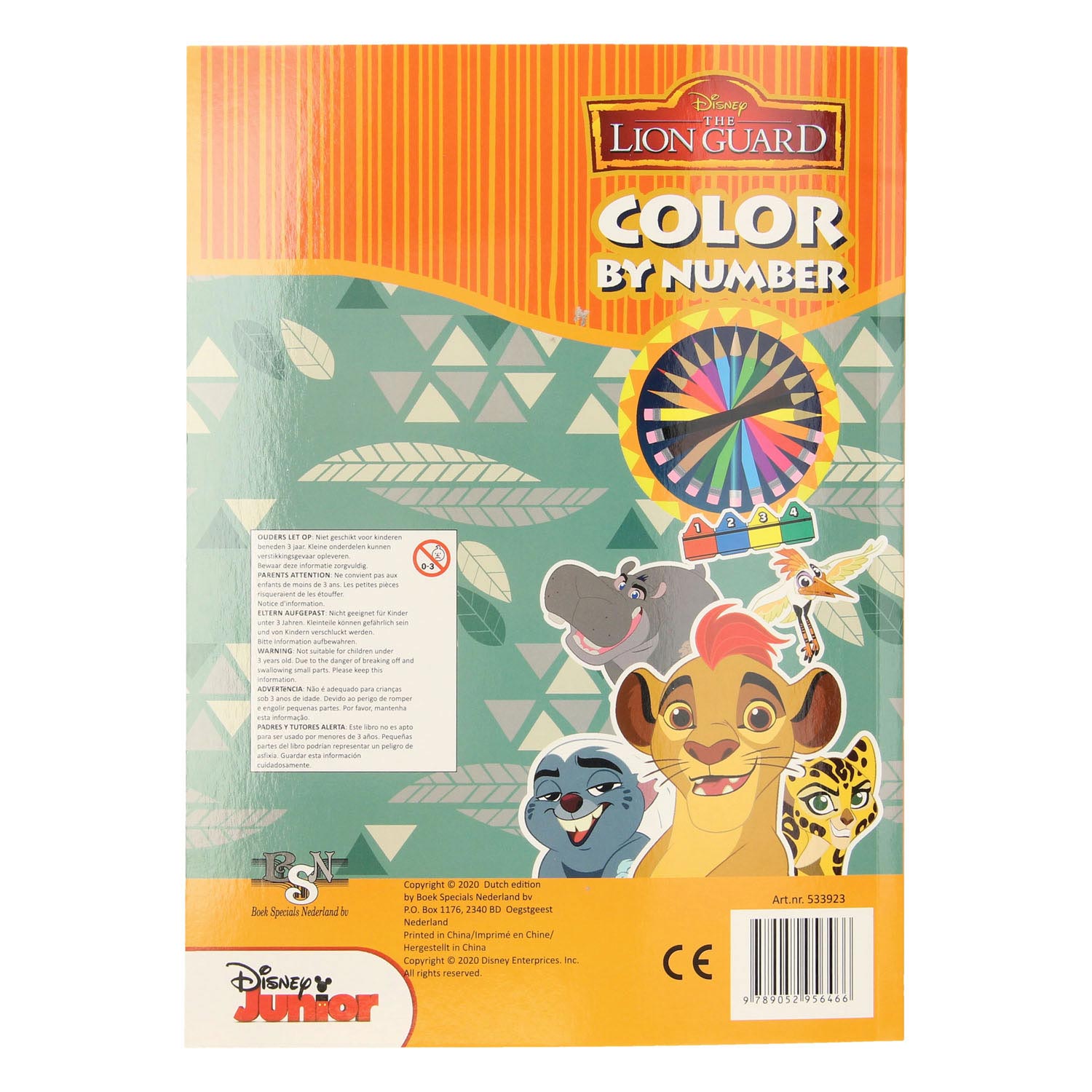 Boek specials nederland bv kleuren op nummer - lion king
