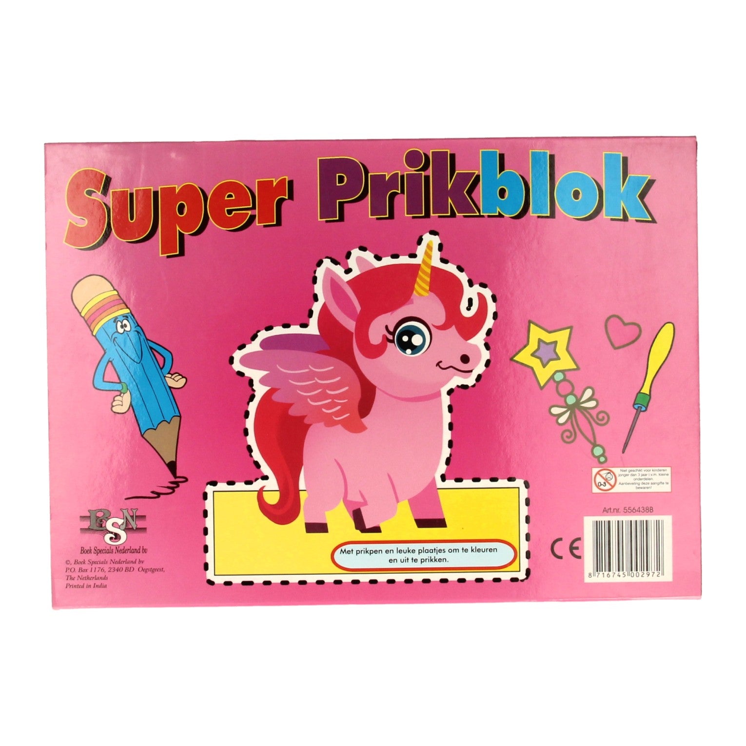 Boek specials nederland bv super prikblok met prikpen