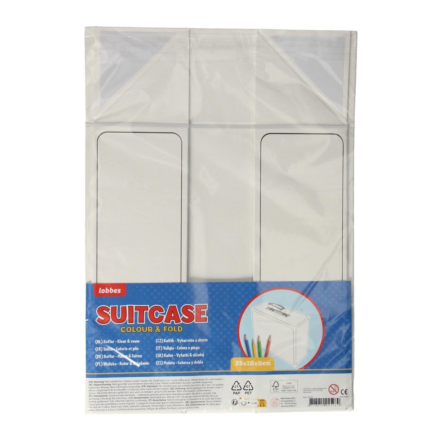 Wins holland blanco versier koffertje