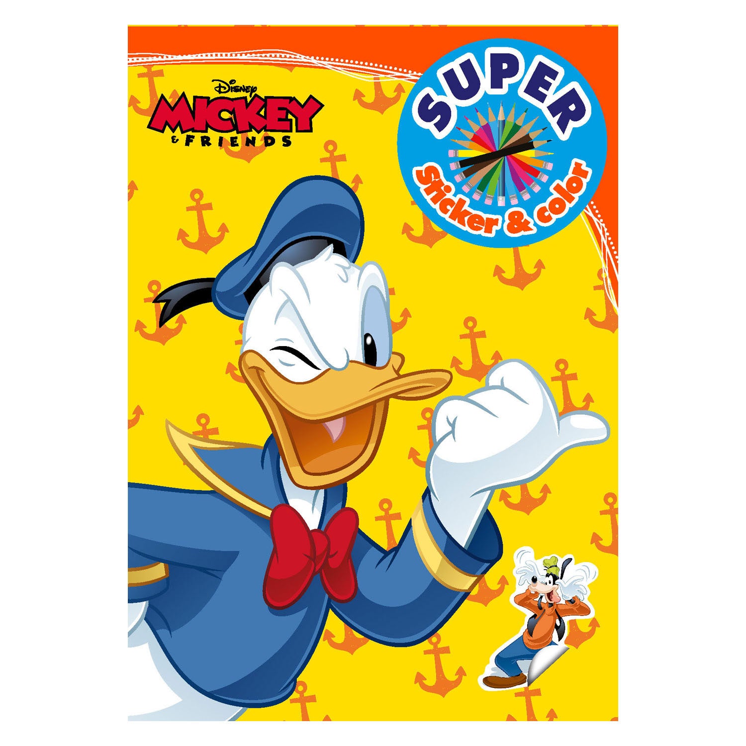 Boek specials nederland bv mickey Friends super sticker kleur kleurboek