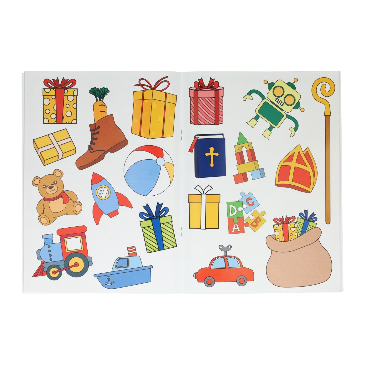 Boek specials nederland bv sinterklaas sticker- en kleurboek