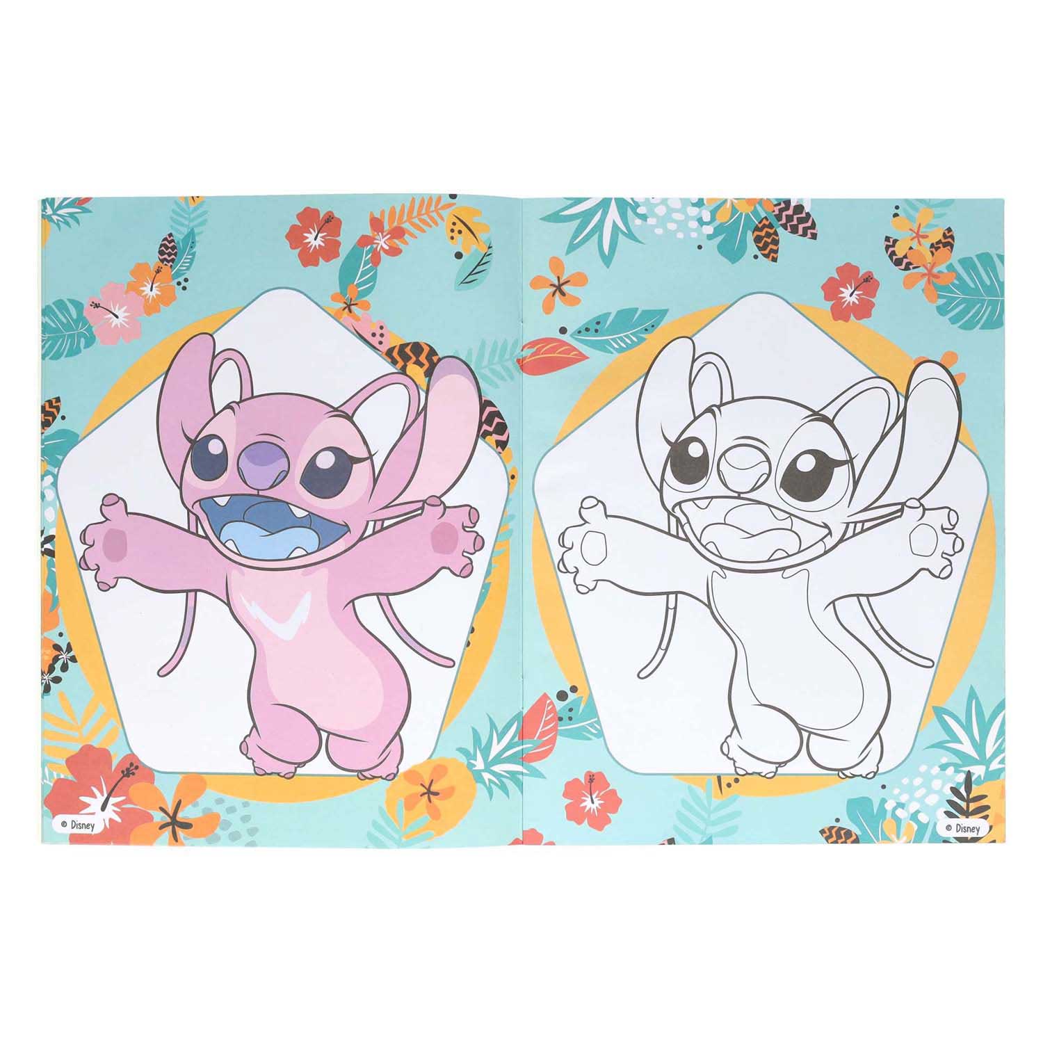 Intro stitch veelkleurig kleurboek met 32 ​​pagina's