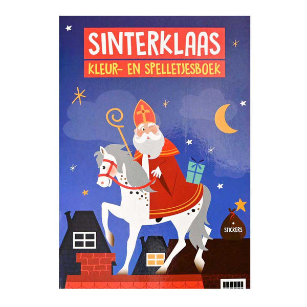 Wins holland kleur- en spelletjesboek a4 sinterklaas